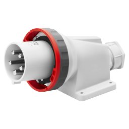 Fisa Dreapta cu montaj aparent In Unghi De 90° IP67 3P+N+E 63A 380-415V 50/60Hz Rosu 6H Terminal Manta Gewiss GW61453