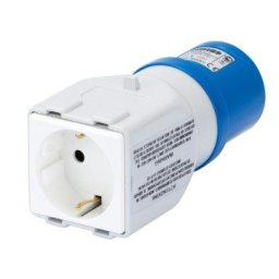 Adaptor De Sistem De La IP44 Industrial La IP44 Casnic Priza 2P+E 16A 230V C.A. 50/60Hz 1 Fisa 2P+E 10/16A Germana Std. Gewiss GW64210