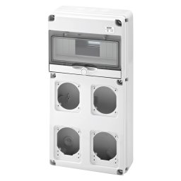 Tablou organiaze santier Q-Din 10 Module 2 Flanse Iec 16A + 2 Iec 16/32 A IP65 Gewiss GW68003N