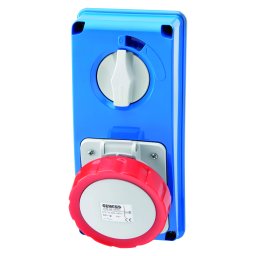 Priza Interblocata Fixa Verticala Fara Fund Fara Baza Suport De Alimentare 3P+N+E 16A 380-415V 50/60Hz 6H IP67 Gewiss GW66309N