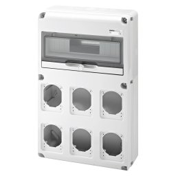 Tablou organiaze santier Q-Din 14 Module 6 Flanse Iec 309 16/32A IP44/67 IP65 Gewiss GW68008N