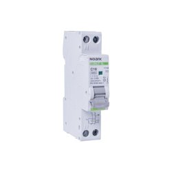 Intrerupator diferential RCBO 25A, 1P+N, 30mA, 6kA, tip A, Curba C - Noark Ex9NLE EL, 111171