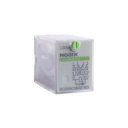 Mini Releu Plug-in 3 A, bobina 230 V AC, 4 contacte - Noark - Ex9JM4L03 230VAC - 110325
