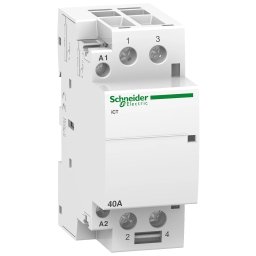 Contactor modular, Ict, 2 Poli, 2ND, 2 contacte normal deschise, 40A, Bobina 220, 240 V C.A., Schneider, A9C20842
