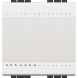 Intrerupator cap cruce, Alb, basculant 2 module, 16A 250 Vac - Bticino Living Light - N4004M2N