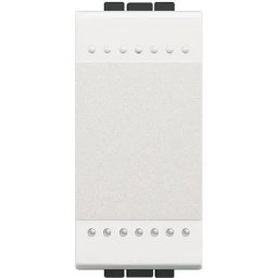 Intrerupator cu revenire, Alb, basculant - 10A 250 V, 1 modul, cu borne automate - Bticino Living Light - N4005A