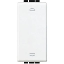 Intrerupator dublu storuri 1-0-2, 16A, 250 Vac, Alb - Bticino Living Light - N4027N