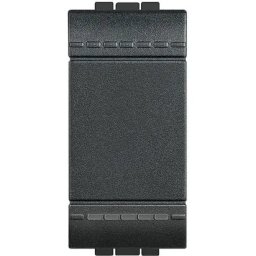 Intrerupator cap scara, basculant- 16 AX 250 V~ - Antracit, - 1 modul, cu borne automate - Bticino Living Light - L4003A