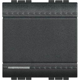 Intrerupator cap scara, basculant- 16 AX 250 V~ - Antracit, - 2 module - Bticino Living Light - L4003M2N