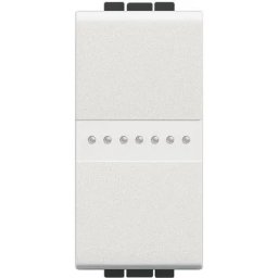 Intrerupator cap cruce, axial, Alb, 1 modul, 16 AX 250 V - Bticino Living Light - N4054