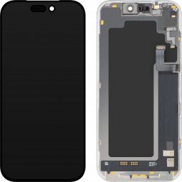 Display cu Touchscreen si Senzor Proximitate Lumina MP compatibil cu Apple iPhone 17 Pro, cu Rama, Versiune Soft OLED FHD 120Hz Diagnostic, Negru