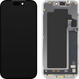 Display cu Touchscreen MP compatibil cu Apple iPhone 17 Pro, cu Rama, Versiune Soft OLED FHD 120Hz Diagnostic, Negru