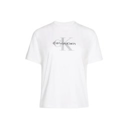 CALVIN KLEIN T-Shirt Hr Ss Clssc Mnlg Cnc LV047B865G YAA brilliant white