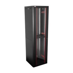 Rack de podea PRO SERIES 42U 19'' 600x600, capacitate 1000 kg, RAL 9005, asamblat ASY-42U-6060PRO