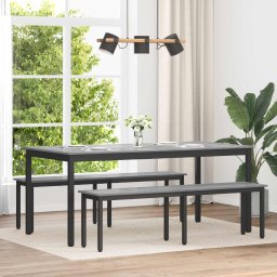 banca Gri Sonoma 160 x 35 x 45 cm Lemn compozit GartenMobel Dekor