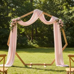 Arc de nunta Maro deschis 221 x 92 x 216 cm Lemn de pin masiv GartenMobel Dekor