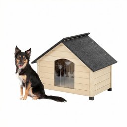 Casuta izolata pentru caini Leziter Doggie Premium L, 80x55x60 cm, gri