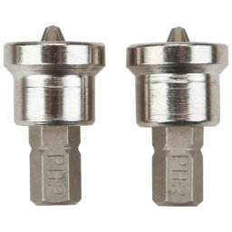 Set 2 biti PH2 cu opritor pentru gips-carton, 25 mm, 1/4 inch, NEO