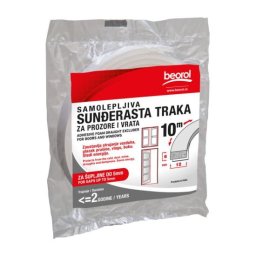 Banda etansare autoadeziva pentru usi si ferestre, burete 6x12 mm, 10 m Beorol