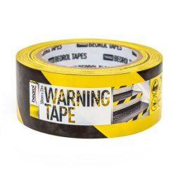 Banda avertizare adeziva galben-negru 50 mm x 33 m, Beorol