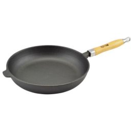 Tigaie din fonta cu maner din lemn, 30 cm, Perfect Home