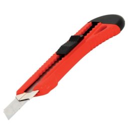 Cutter profesional 18 mm cu ghidaj metalic si maner PVC Beorol