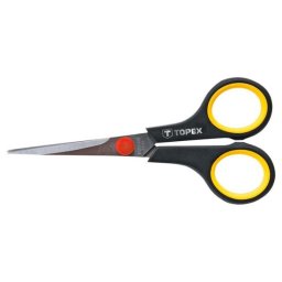 Foarfeca de papetarie Topex 140 mm cu lame din otel inoxidabil