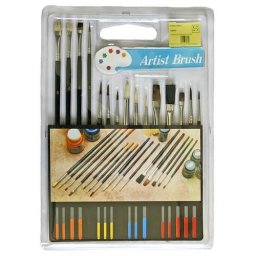 Set pensule pentru pictura Strend Pro, 15 piese, pentru hobby si atelier