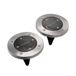 Lampa solara LED pentru gradina, set 2 buc, 11.5x14 cm, rezistenta