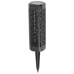 Set 3 lampi solare LED pentru gradina, alb cald, 31.5 cm, Kang