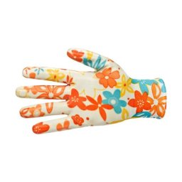 Manusi de gradinarit Beorol din nitril si poliester, model floral
