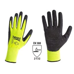 Manusi de protectie din latex XL, antialunecare, pentru atelier Beorol