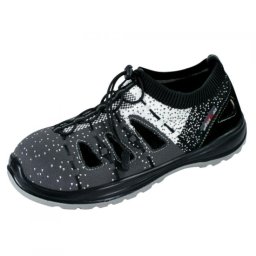 Sandale de lucru Fly-knit cu bombeu metalic, SRA, gri-negru, 45