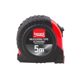 Ruleta de masurare 5 m Beorol, economica, cu carcasa ergonomica ABS