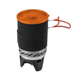 Aragaz de camping portabil 3 in 1 cu aprindere piezo si oala, 2200 W, NEO