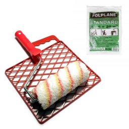 Rola de vopsit cu gratar 23 cm, poliacril, cu folie protectie 20 mp