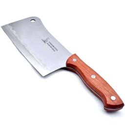 Barda/Satar din inox cu maner din lemn, 36 cm, Perfect Home