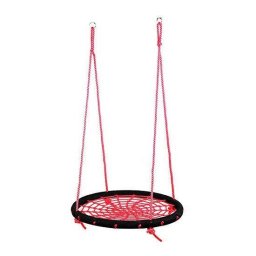 Leagan suspendat cuib de barza pentru copii, rosu, 95 cm, max. 70 kg