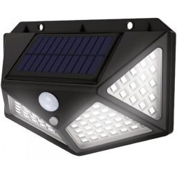 Lampa solara LED de perete cu senzor de miscare, 100 LED-uri