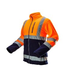 Geaca de lucru reflectorizanta din polar, portocalie, XXL/58, NEO