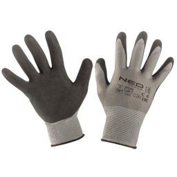 Manusi de lucru din latex si poliester XL, aderenta buna, NEO