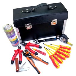 Trusa scule electrician 1000V cu geanta din piele, Richmann Exclusive