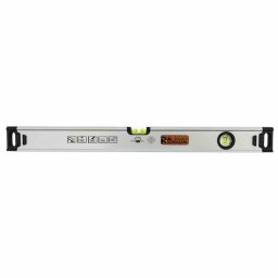 Nivela din aluminiu 200 cm cu 2 bule si husa, Richmann Exclusive