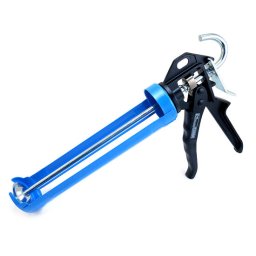 Pistol pentru silicon 300 ml din otel, cu clichet, Richmann