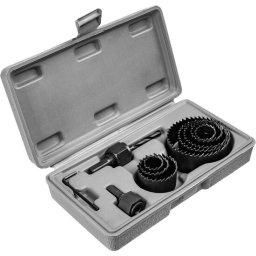 Set carote pentru gips-carton, lemn si PVC 19-64 mm, 11 piese, Richmann
