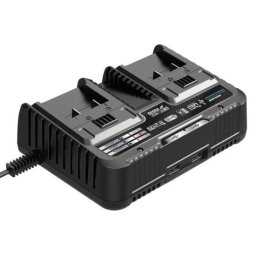 Incarcator dublu pentru acumulatori 18V Li-Ion 2x2.3A SAS+ALL Dedra