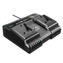 Incarcator rapid dublu pentru acumulatori 18V SAS+ALL, 2x4.5A Dedra