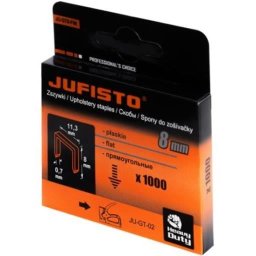 Capse tip J/53 Jufisto, 8 mm, 1000 buc pentru lemn si tapiterie