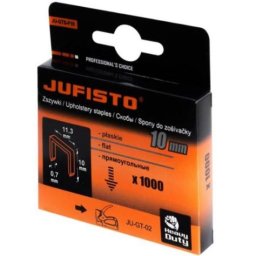 Capse tip J/53 Jufisto, 10 mm, 1000 buc pentru lemn si tapiterie