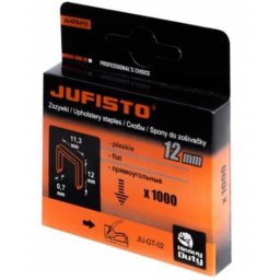 Capse tip J/53 Jufisto, 12 mm, set 1000 buc pentru lemn si tapiterie